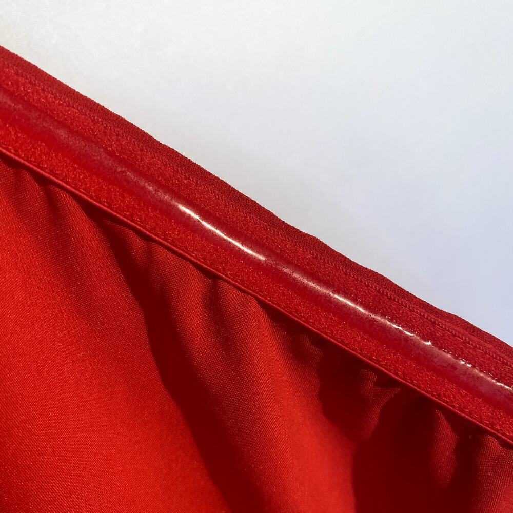 Rachel Roy Scarlet Red Pleated Strapless Formal Cocktail Mini Dress Sz 10 - Picture 6 of 8